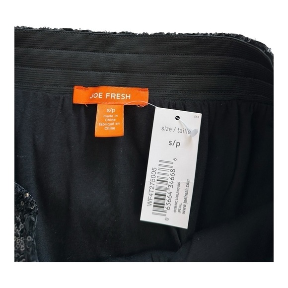 Joe Fresh Sequins Snakeskin A-Line Mini Skirt - Size Small - Picture 5 of 9